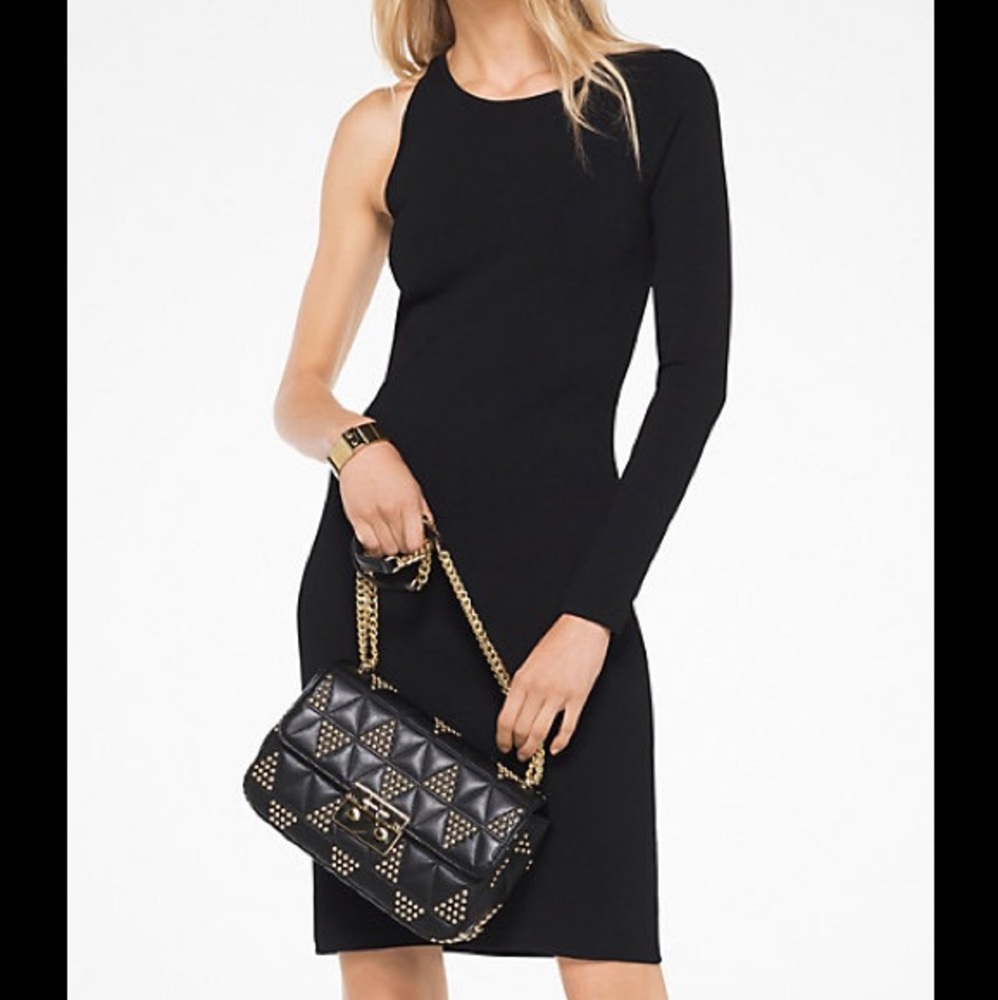 Michael Kors Black one sleeve dress